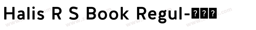 Halis R S Book Regul字体转换